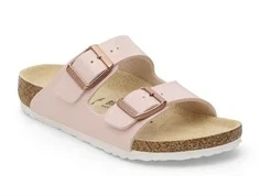 Birkenstock Arizona sandal shiny lizard lyserød str 30-35